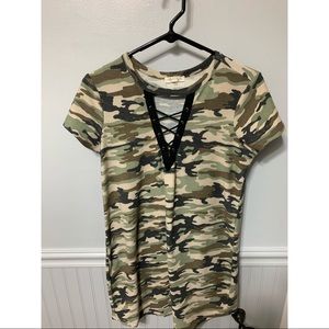 Camo T-Shirt Dress